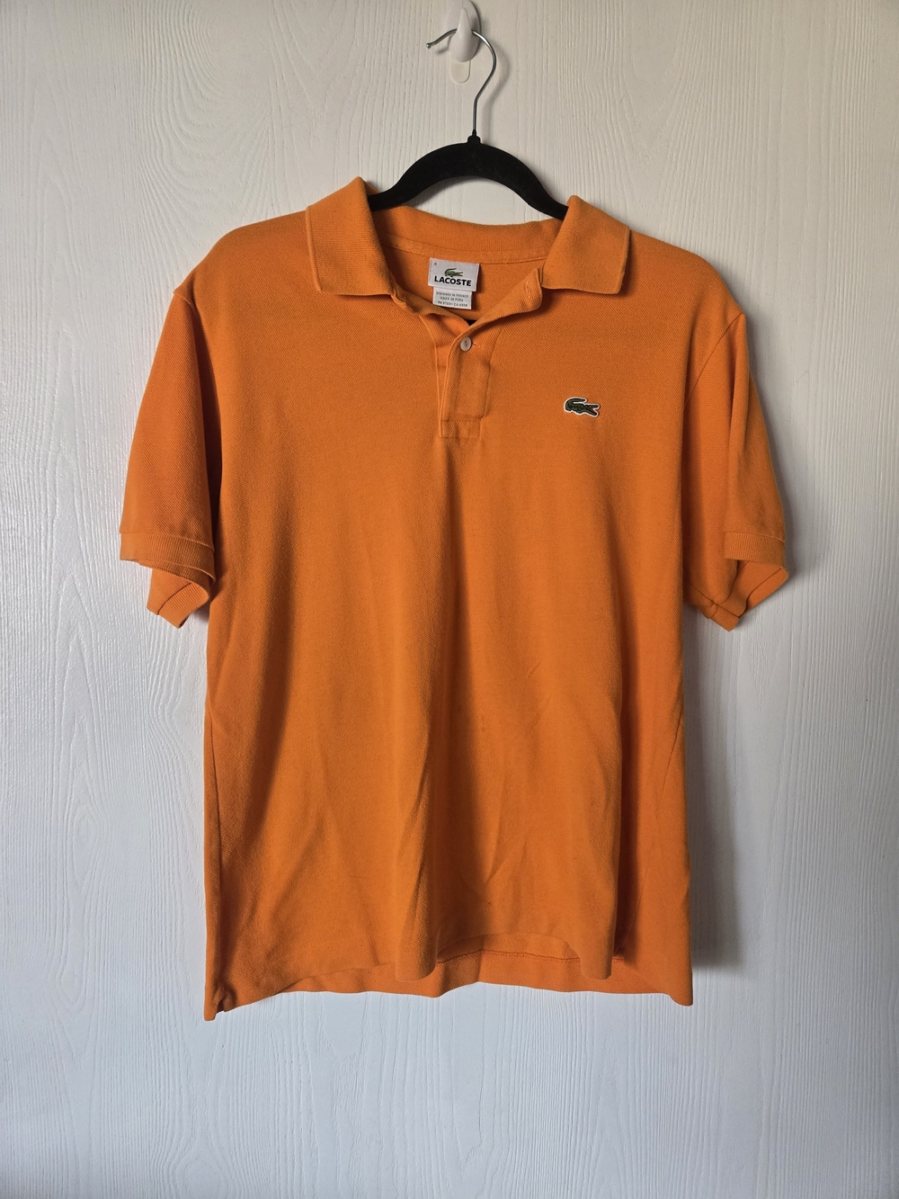 Lacoste Men’s Orange Classic Pique Polo Shirt